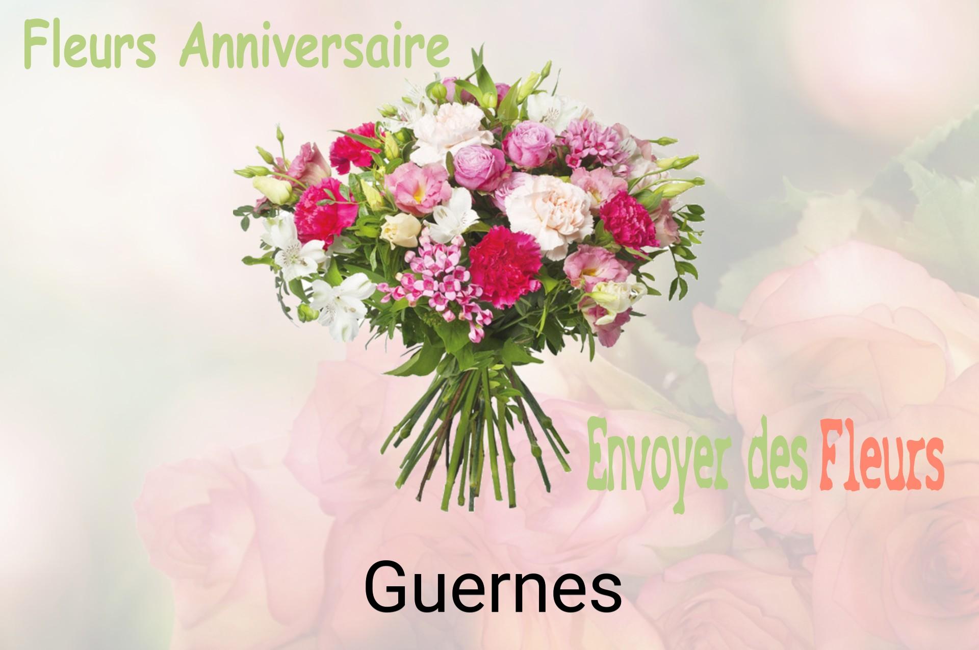 Bouquet de fleurs d’anniversaire livré à Guernes