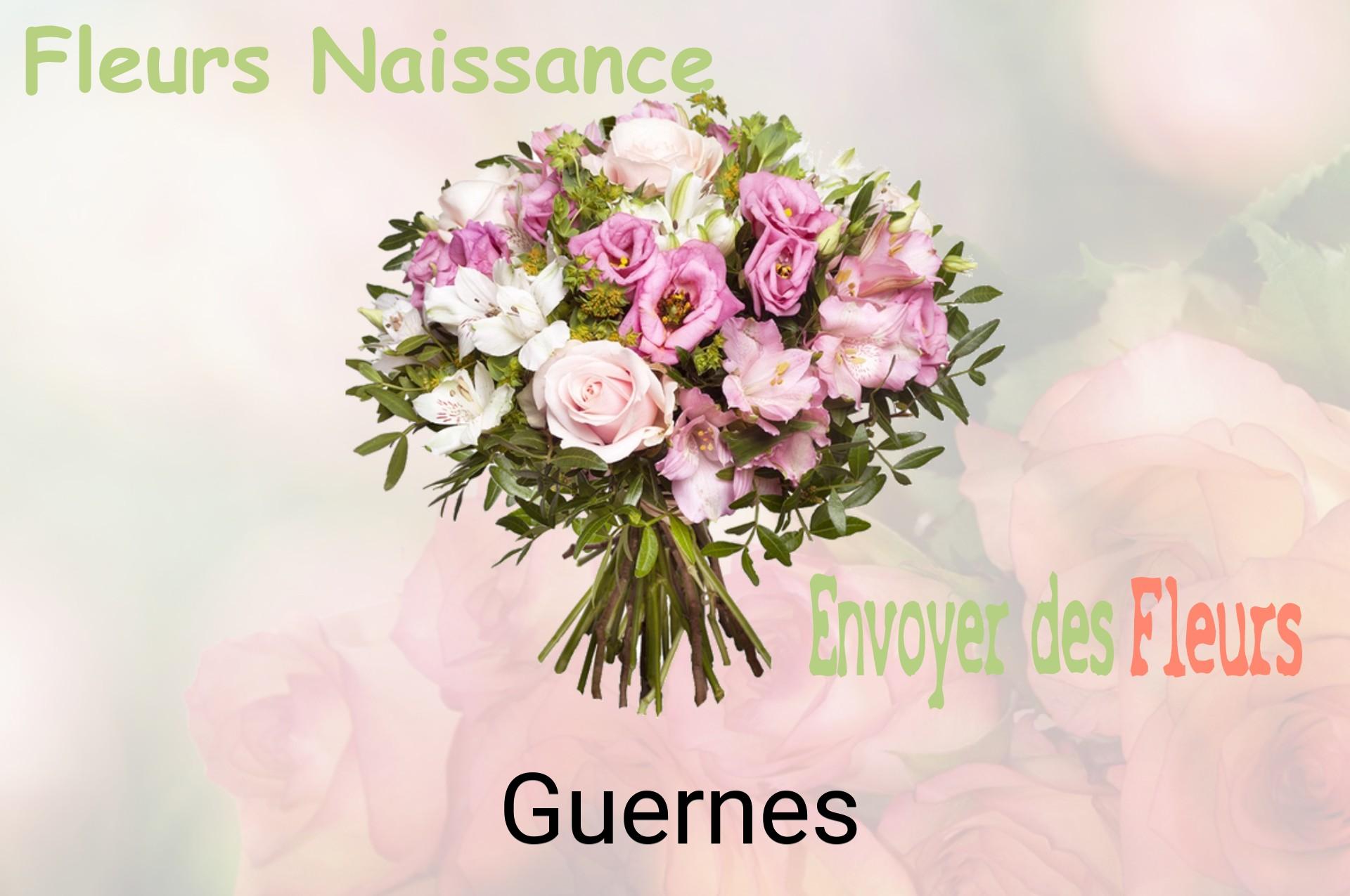 Bouquet de fleurs de naissance livré à Guernes